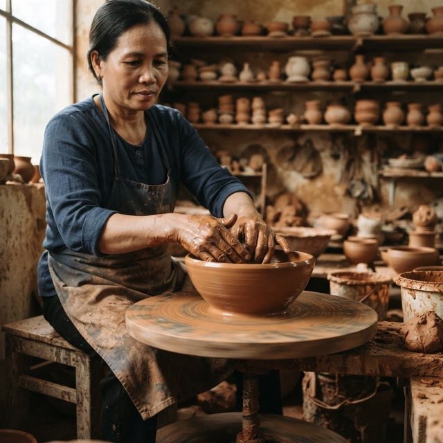 Ảnh minh họa: Bát Tràng — chạm tay vào gốm